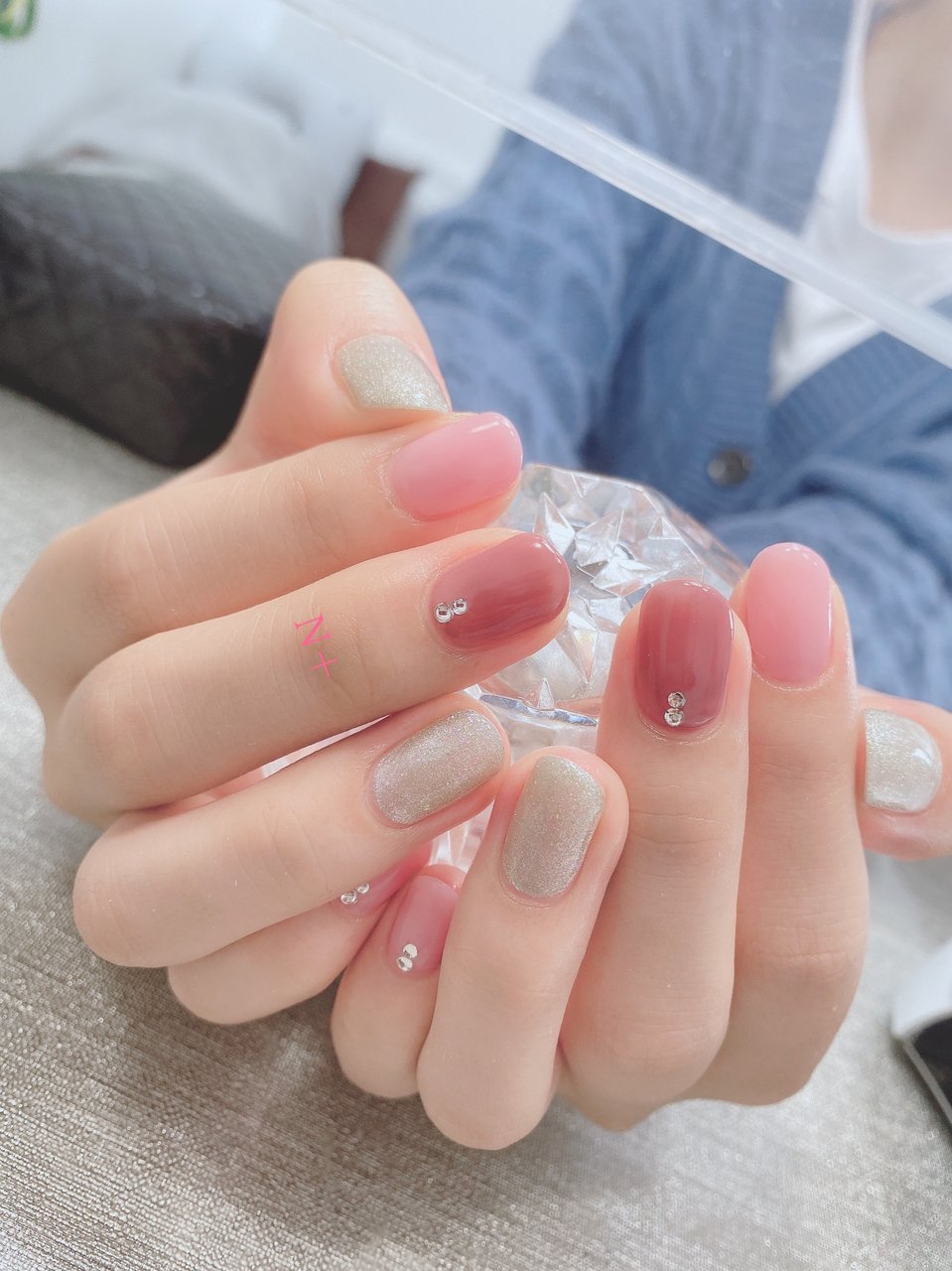 オールシーズン オフィス デート 女子会 ハンド N エヌプラス Nail Salonのネイルデザイン No ネイルブック