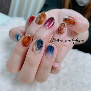オールシーズン お正月 パーティー ハンド 痛ネイル Art Nail Phkaiのネイルデザイン No ネイルブック