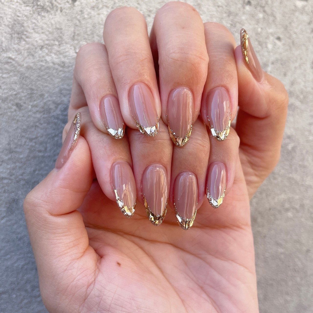 ハンド フレンチ Rich Nail Eyelash Salon のネイルデザイン No ネイルブック