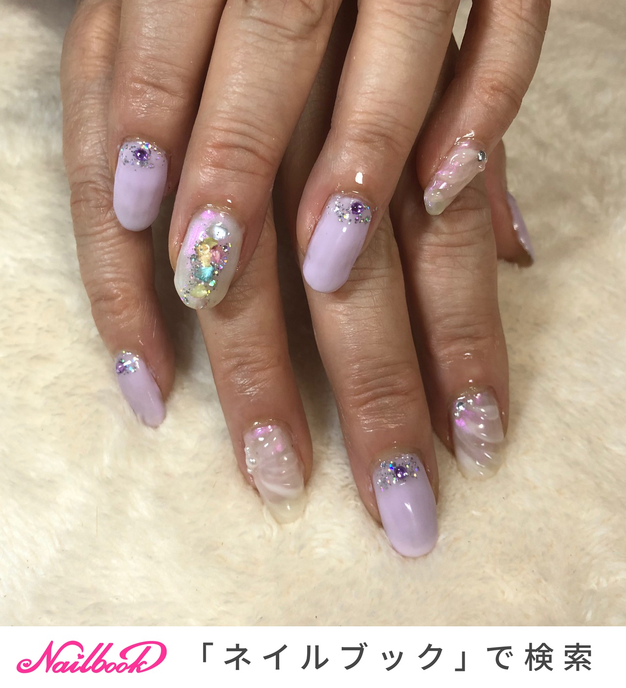 ユニコーン ピンク マーメイドのネイルデザイン ネイルブック