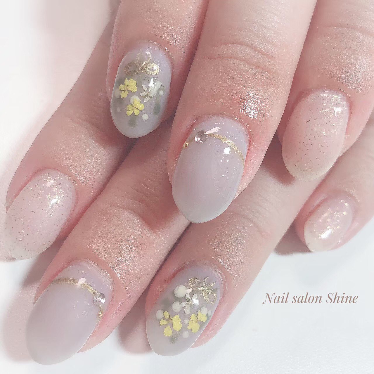 秋 冬 オールシーズン オフィス ハンド Nailsaloshineのネイルデザイン No ネイルブック