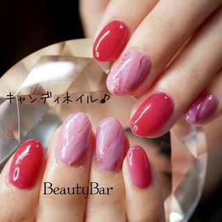 ピンク レッドのネイルデザイン ネイルブック