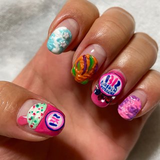 サーティワンアイスクリームのネイルデザイン ネイルブック