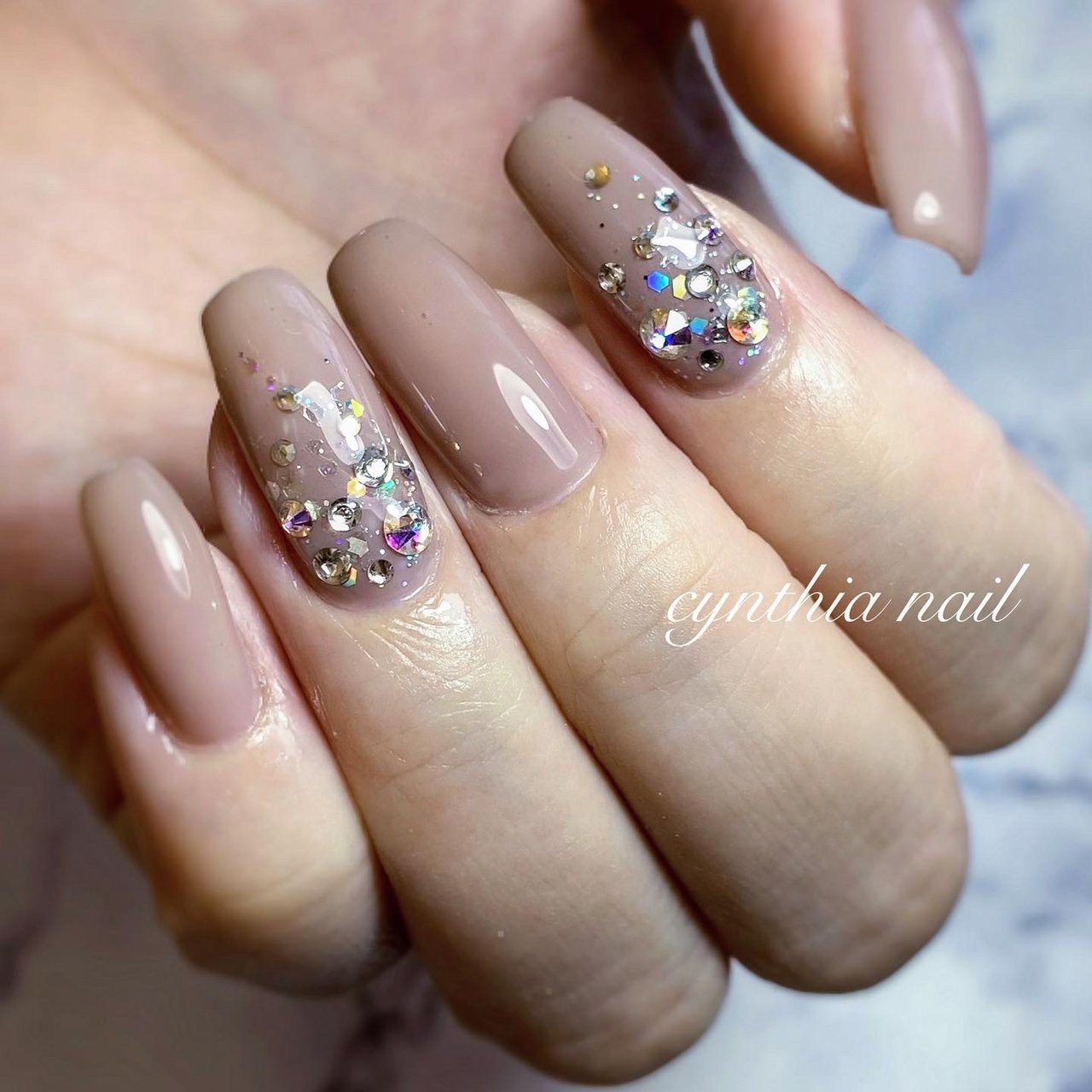 秋 オールシーズン ブライダル デート ハンド Cynthianailのネイルデザイン No ネイルブック