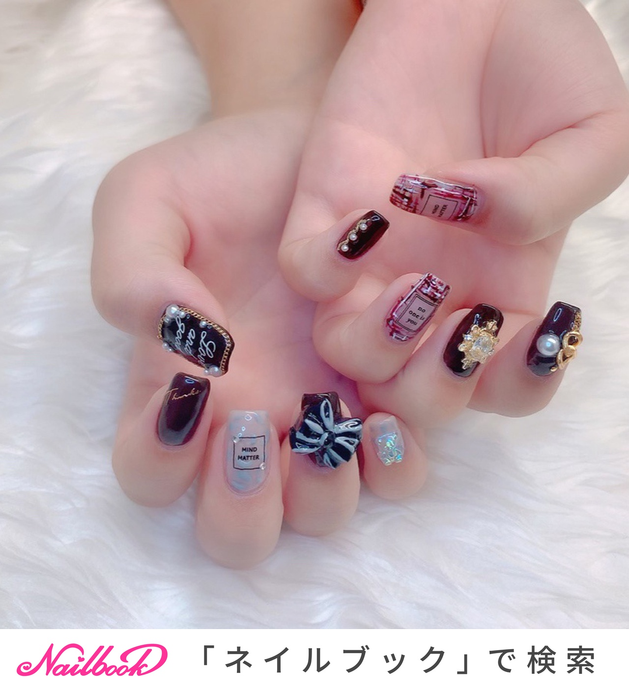 冬 オールシーズン ハンド アニマル柄 チェーン ゆきのネイルデザイン No ネイルブック