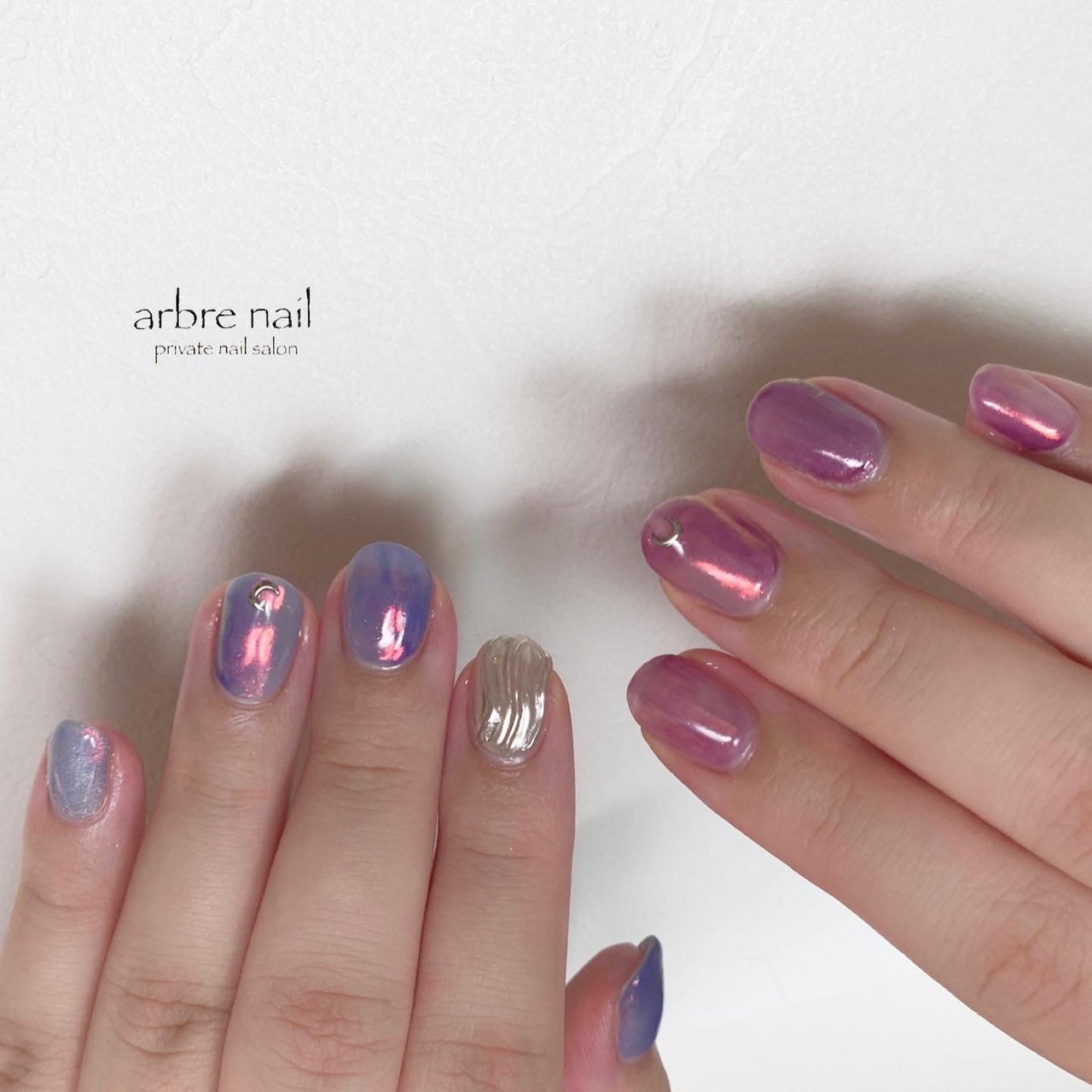 ［06］ネイルチップ ニュアンスネイル もやもや 透明感 シンプル オーダー ニュアンスネイル 大人ネイル 天然石ネイル もやもやネイル キラキラ