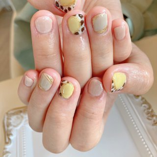 おすすめ順 ピンク マスタードカラーのネイルデザイン ネイルブック