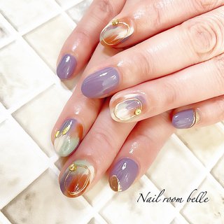プッチ オレンジのネイルデザイン ネイルブック