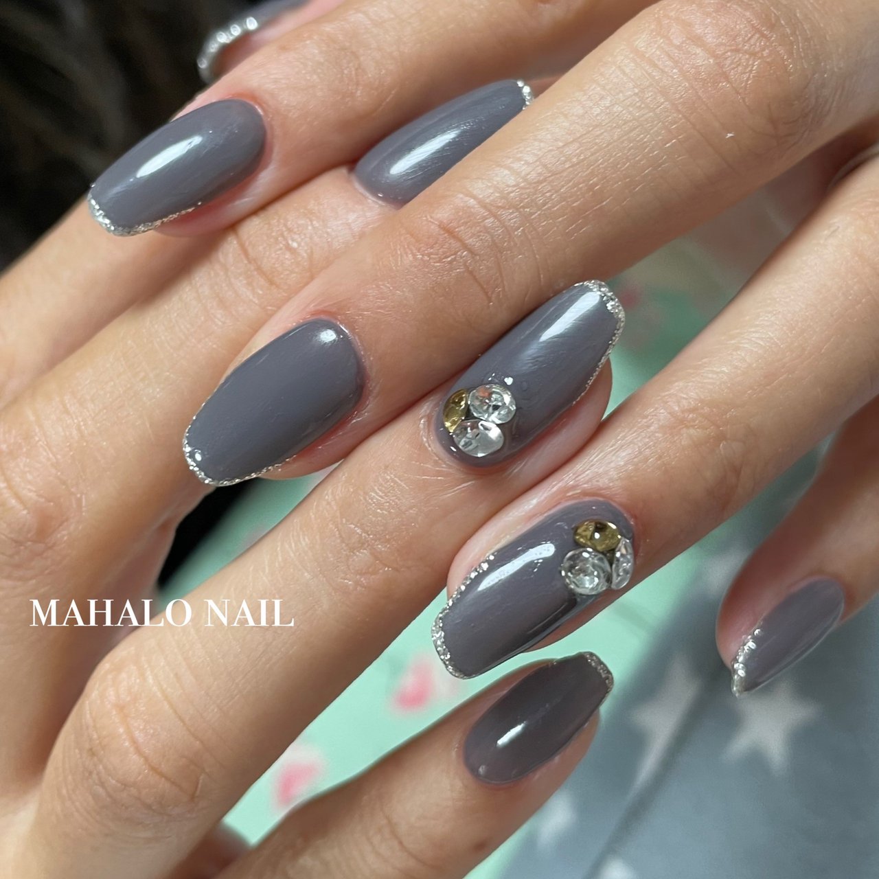 グレー - mahalo_nailのネイルデザイン[No.6757558]｜ネイルブック
