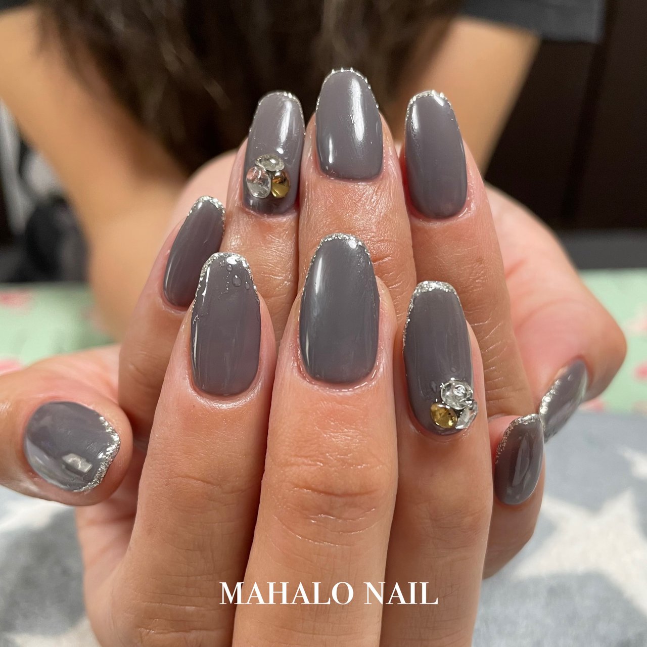 グレー - mahalo_nailのネイルデザイン[No.6757558]｜ネイルブック