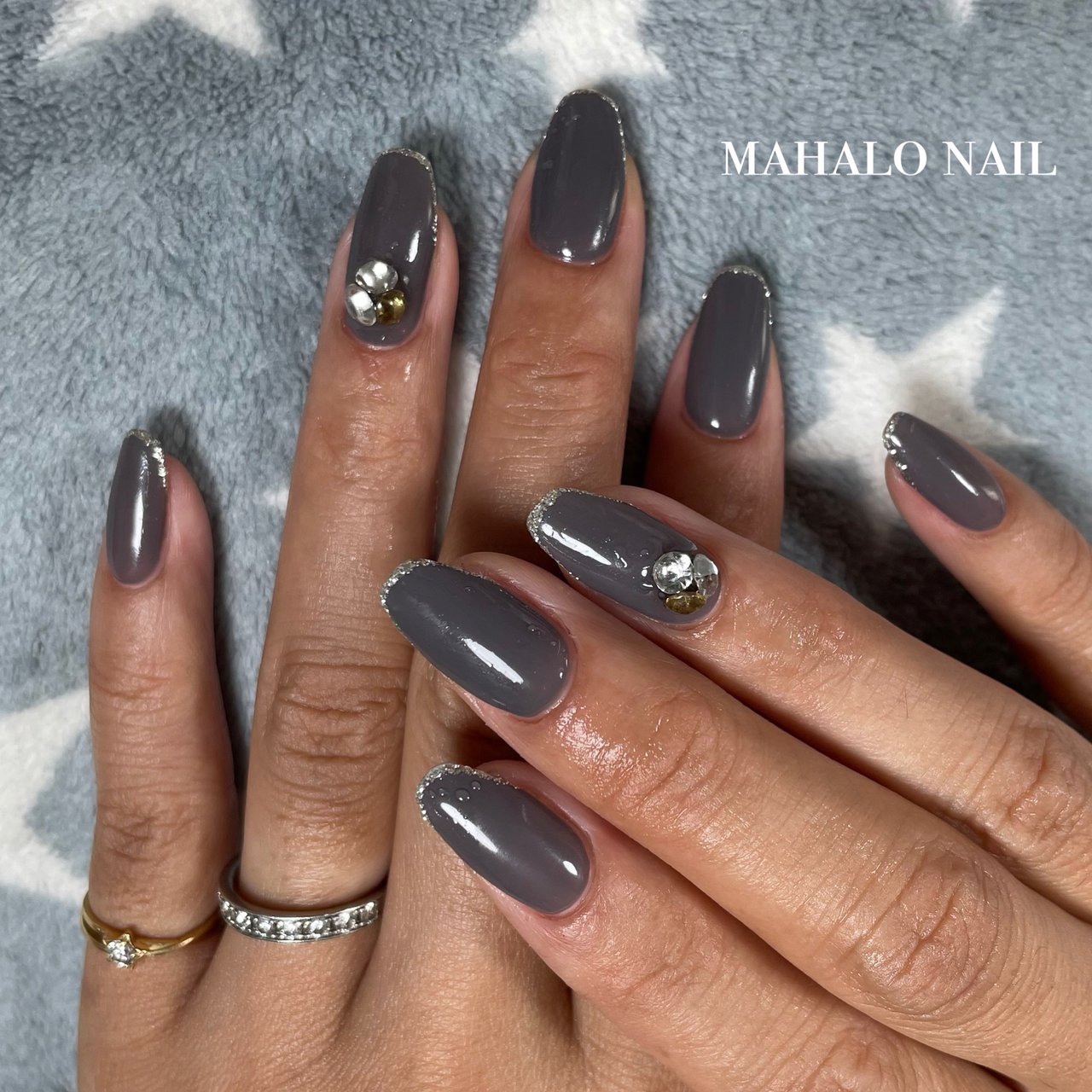 グレー - mahalo_nailのネイルデザイン[No.6757558]｜ネイルブック