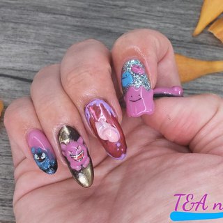 21年 新着順 オフィス 職場 ポケモンネイルのネイルデザイン ネイルブック