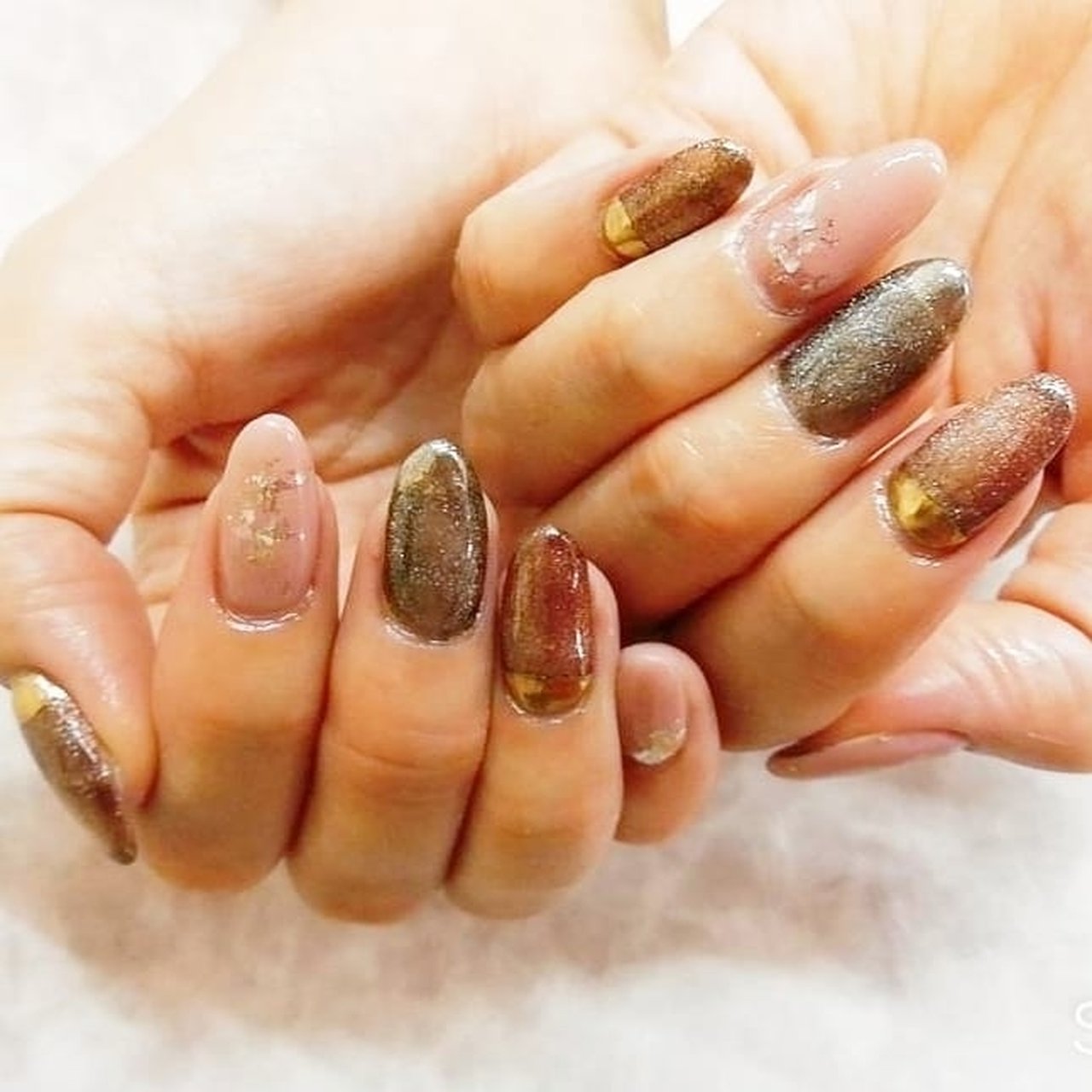 秋 冬 オールシーズン ハンド フレンチ Nail Salon Calypso2のネイルデザイン No ネイルブック