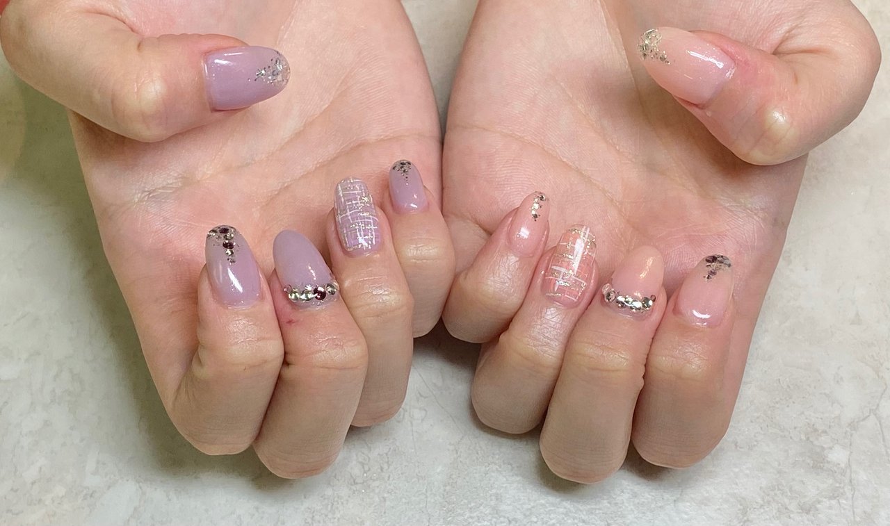 秋 冬 デート 女子会 ハンド Shine Nail シャインネイルのネイルデザイン No ネイルブック