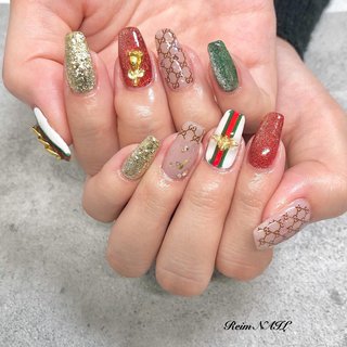 ブランド柄/＃GUCCIのネイルデザイン｜ネイルブック