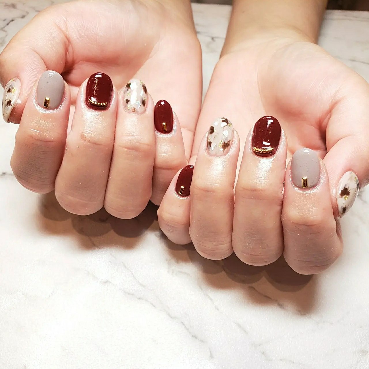 秋 冬 オールシーズン ハンド シンプル えり のネイルデザイン No ネイルブック