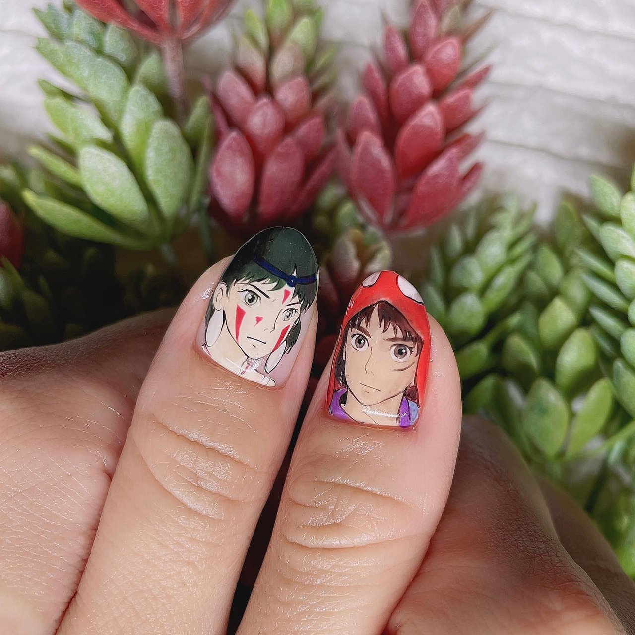 オールシーズン ハンド 痛ネイル キャラクター ミディアム Nailsalon ナシノキのネイルデザイン No ネイルブック