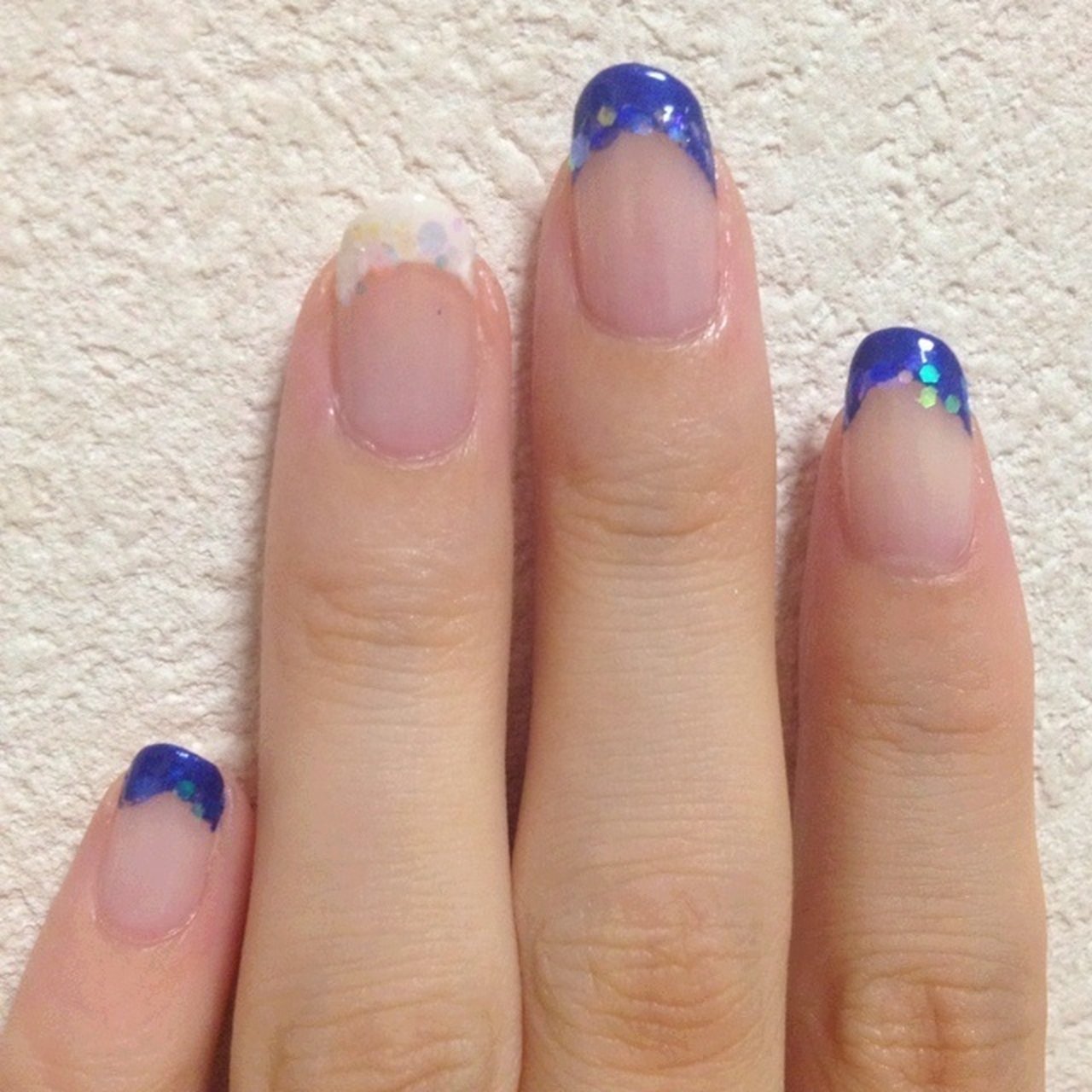 夏 ハンド マリン ブルー マニキュア Mogumogukasumiのネイルデザイン No ネイルブック