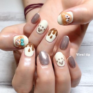 ダッフィーのネイルデザイン ネイルブック