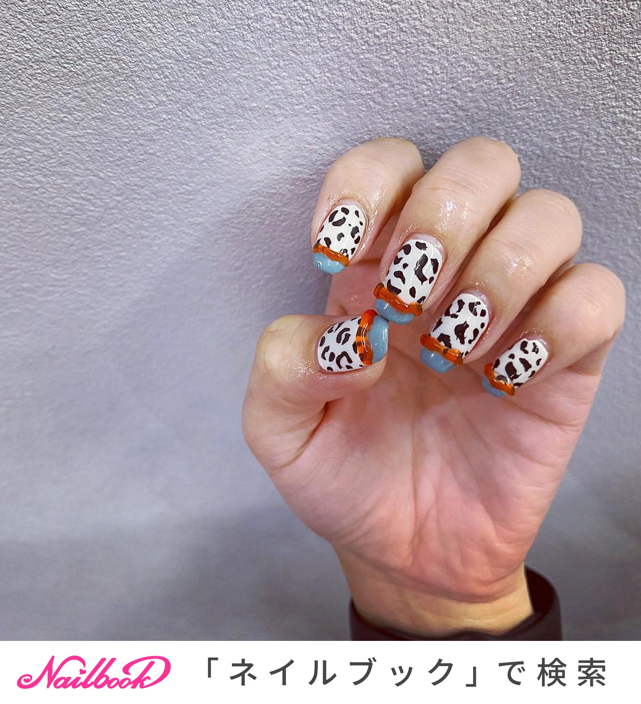21年 新着順 オレンジ 水色 セルフネイルのネイルデザイン ネイルブック