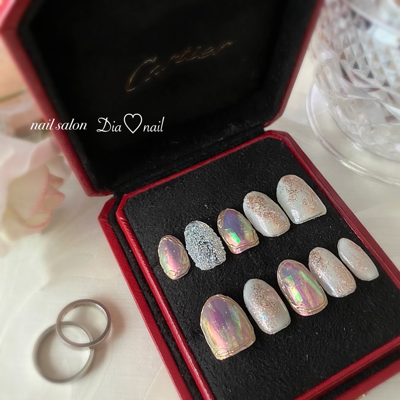 オールシーズン 成人式 ブライダル パーティー ラメ 自宅サロンdia Nailのネイルデザイン No ネイルブック