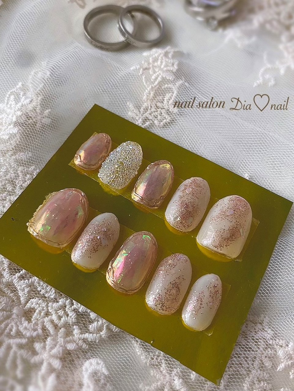 オールシーズン 成人式 ブライダル パーティー ラメ 自宅サロンdia Nailのネイルデザイン No ネイルブック