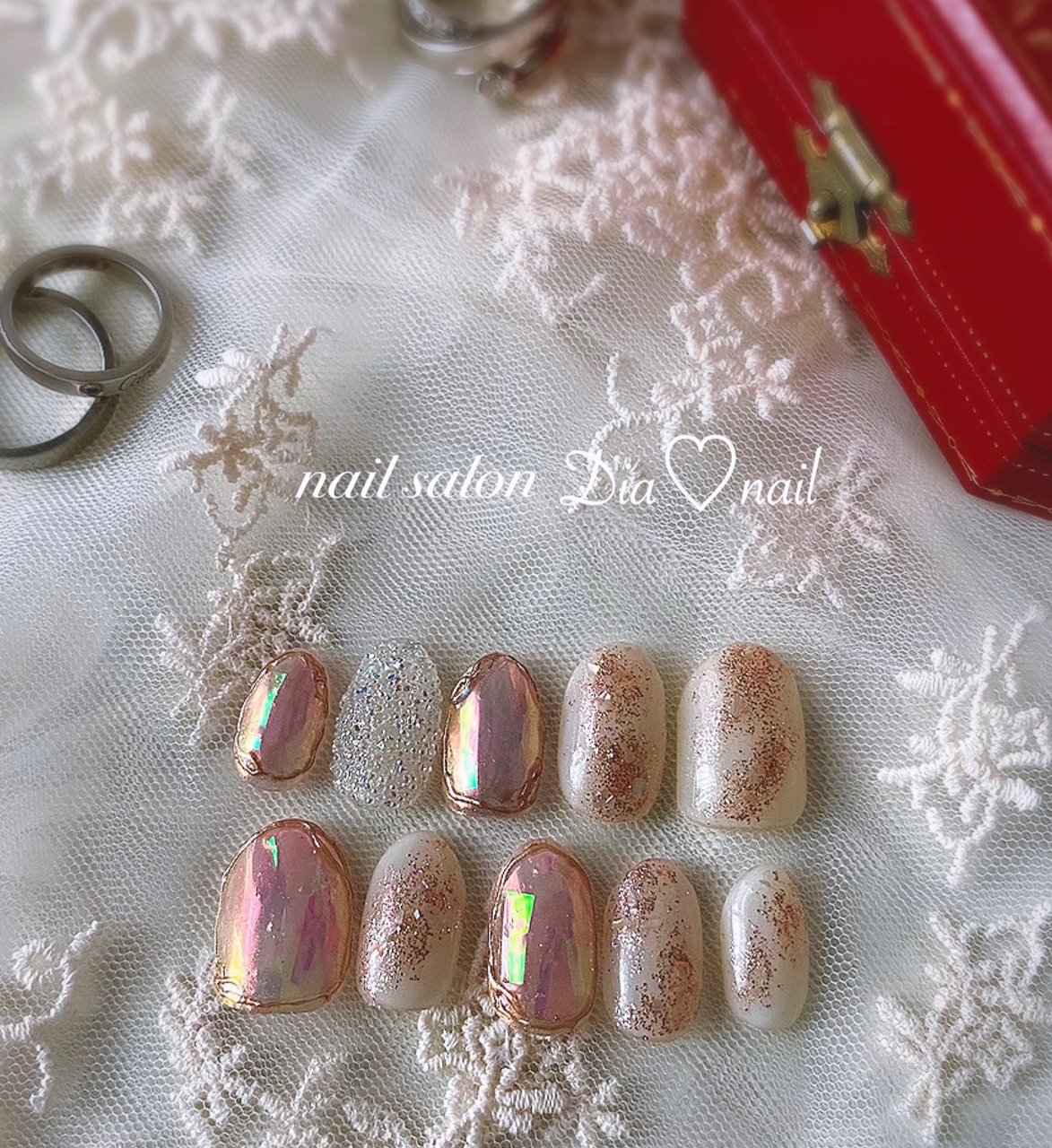 オールシーズン 成人式 ブライダル パーティー ラメ 自宅サロンdia Nailのネイルデザイン No ネイルブック