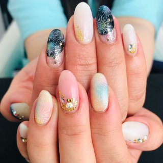 花火のネイルデザイン ネイルブック