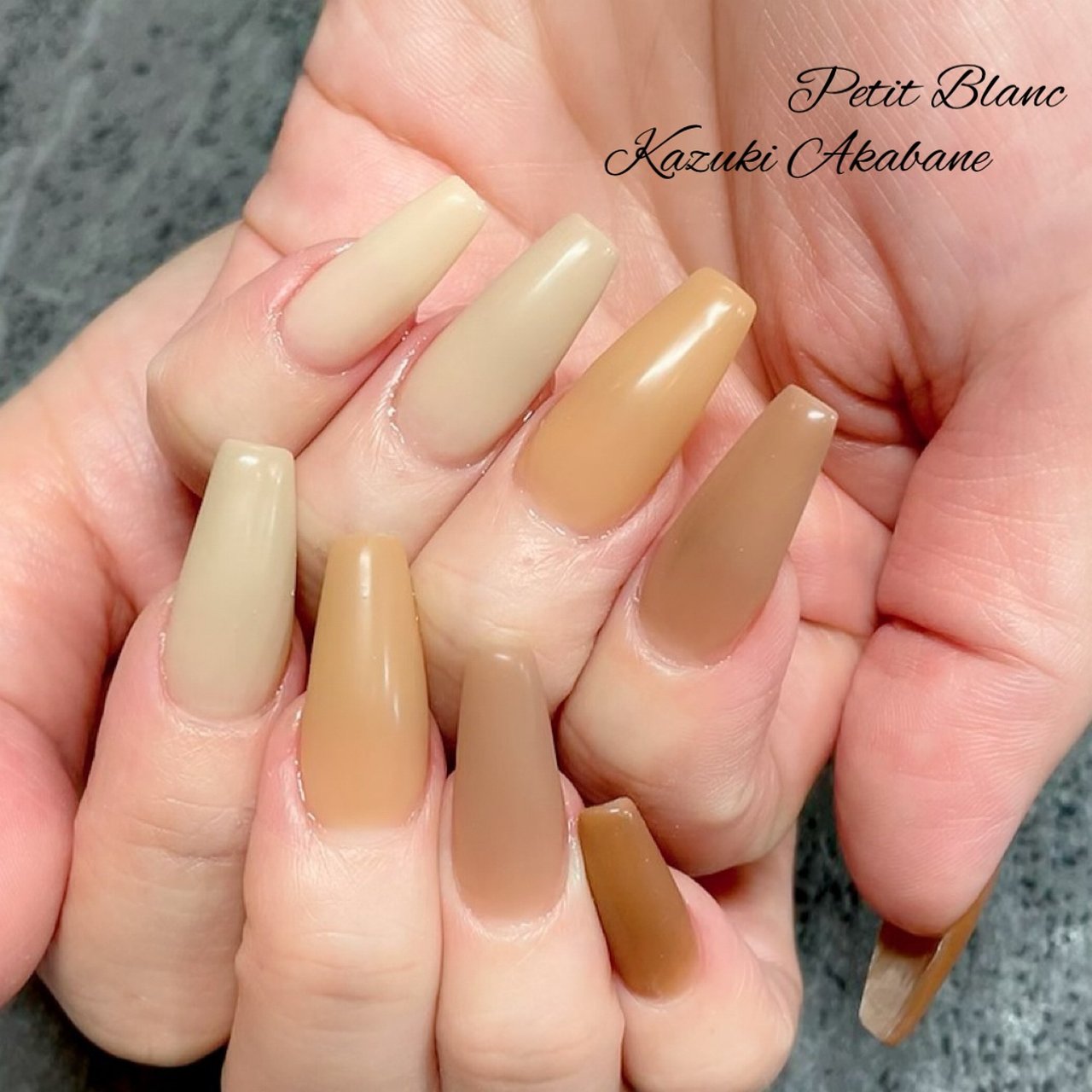 秋 ハンド シンプル グラデーション ワンカラー Kazuki Nail のネイルデザイン No ネイルブック