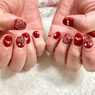 薔薇のネイルデザイン ネイルブック