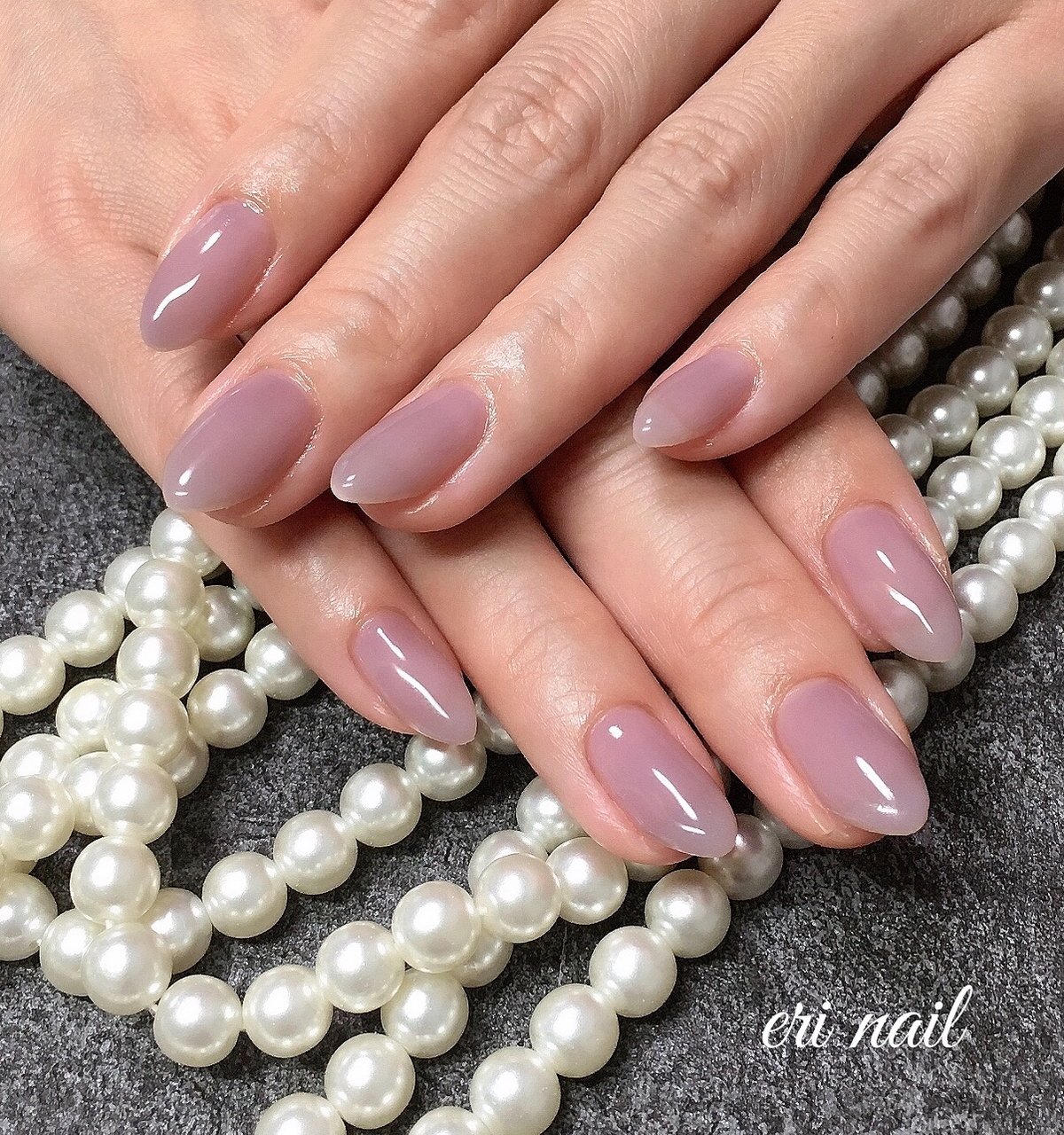 オールシーズン ハンド ワンカラー パープル ジェルネイル 名古屋市天白区 自宅ネイルサロン Eri Nailのネイル デザイン No ネイルブック