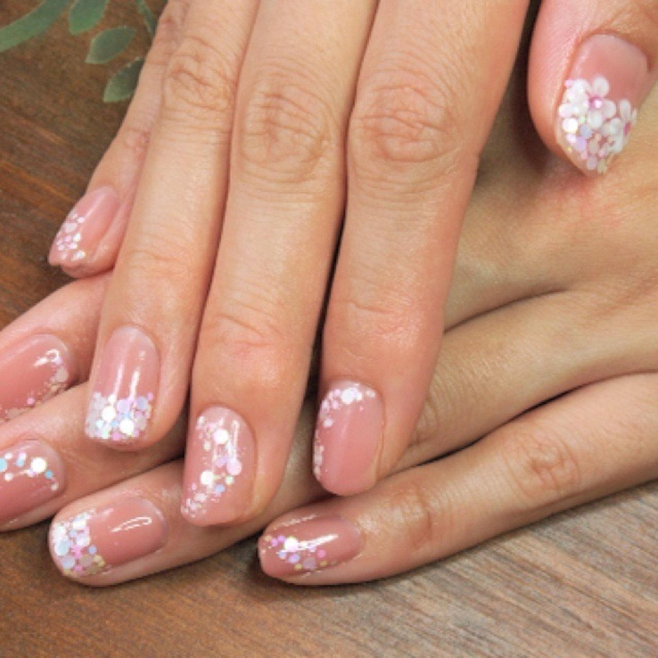 オフィス ハンド 変形フレンチ ピンク ジェルネイル Yuchikoのネイルデザイン No ネイルブック