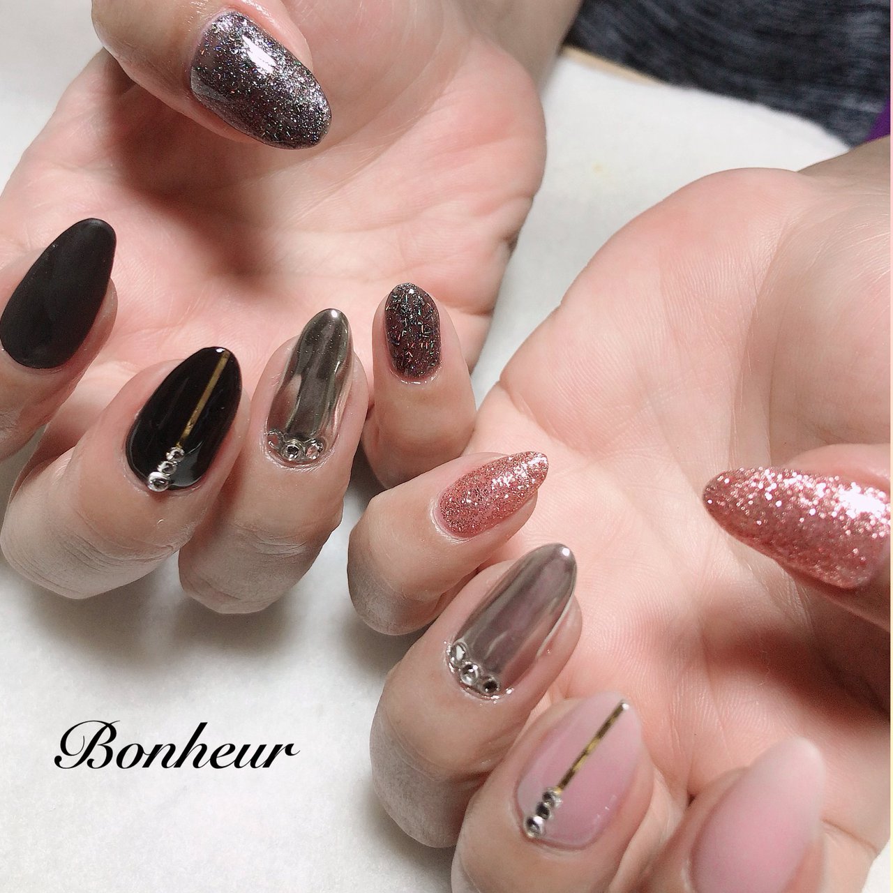 秋 冬 デート 女子会 ハンド Bonheurのネイルデザイン No ネイルブック