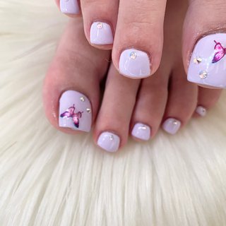 パープル パステルのネイルデザイン ネイルブック