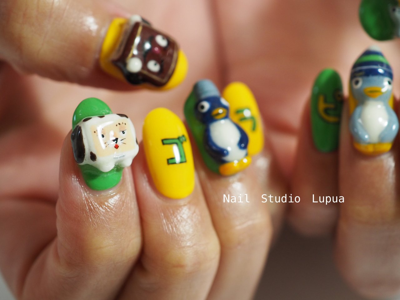 オールシーズン ハンド 痛ネイル 3d ミディアム Studio Lupuaのネイルデザイン No ネイルブック