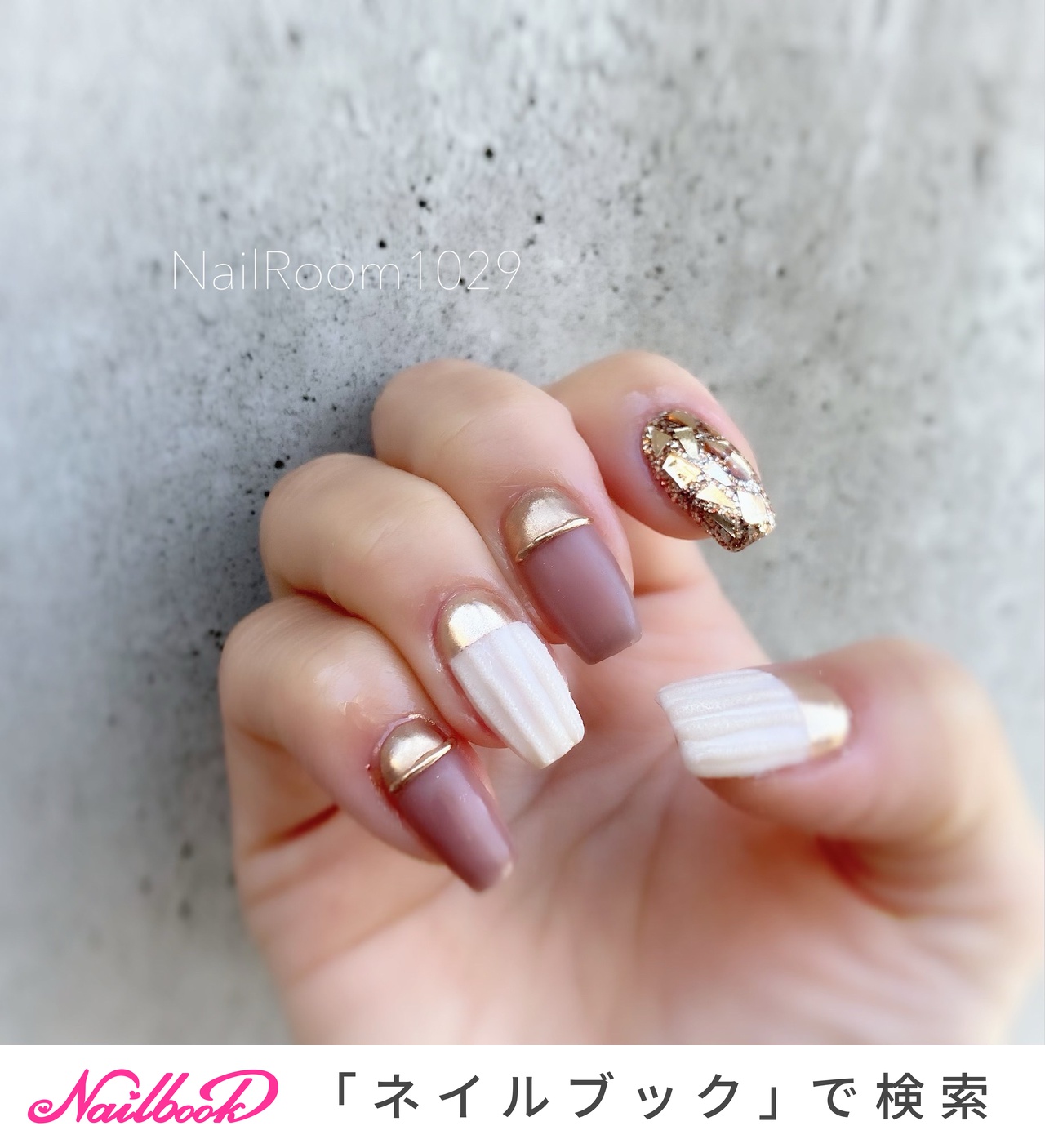 ストライプ セルフネイルのネイルデザイン ネイルブック