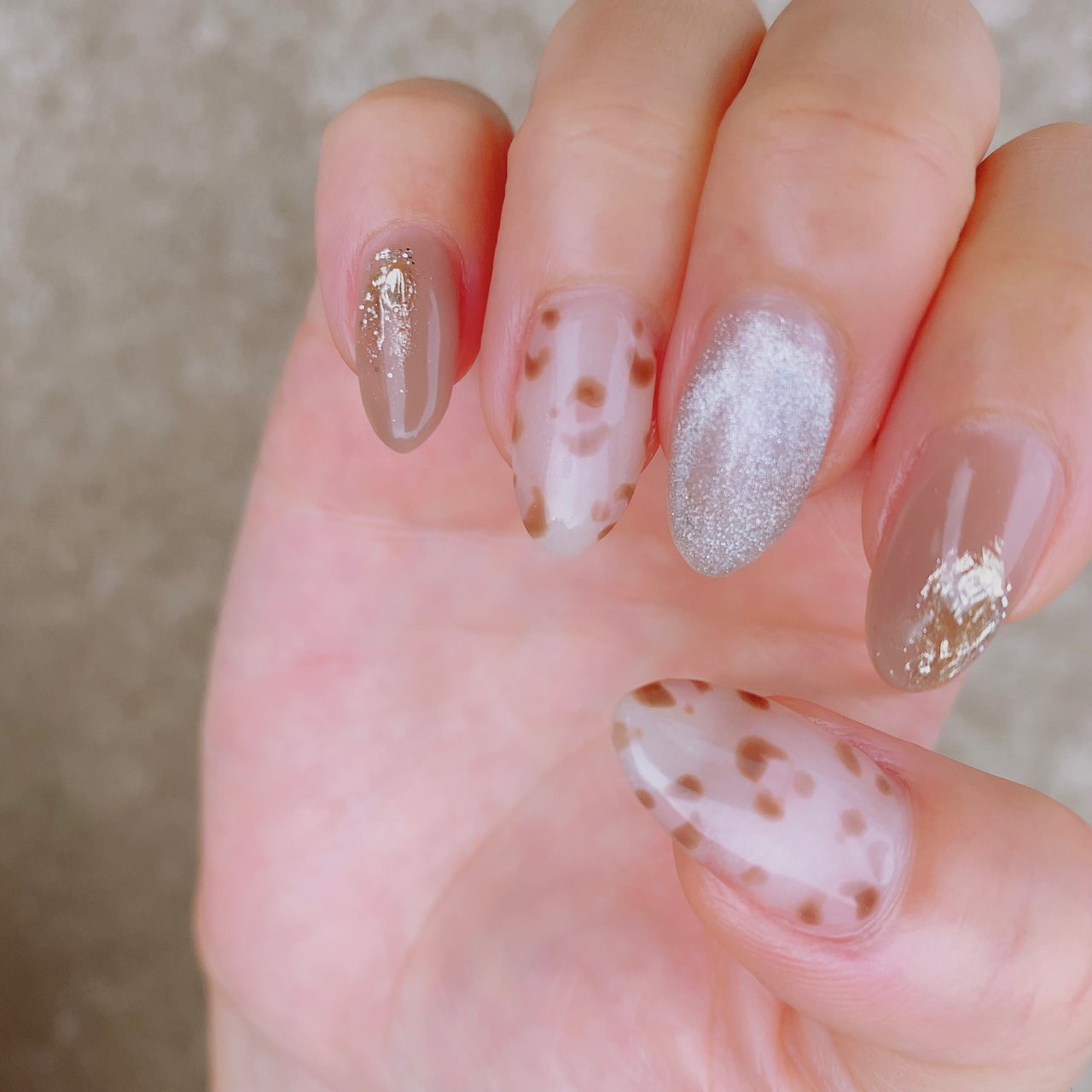 秋 冬 オールシーズン ハンド アニマル柄 Tinkのネイルデザイン No ネイルブック