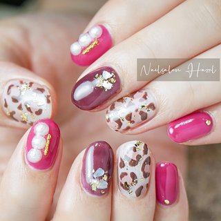 ショッキングピンクのネイルデザイン ネイルブック