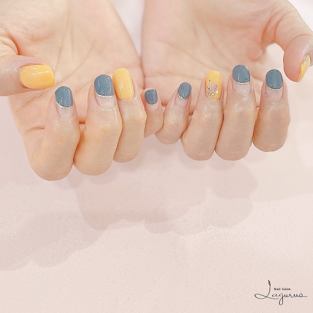 秋 冬 ハロウィン ハンド フレンチ Lagurusのネイルデザイン No ネイルブック