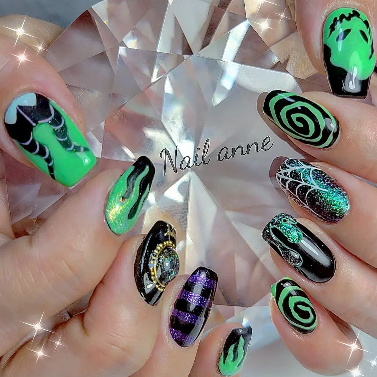 秋 ハロウィン ハンド キャラクター Nail Anneのネイルデザイン No ネイルブック