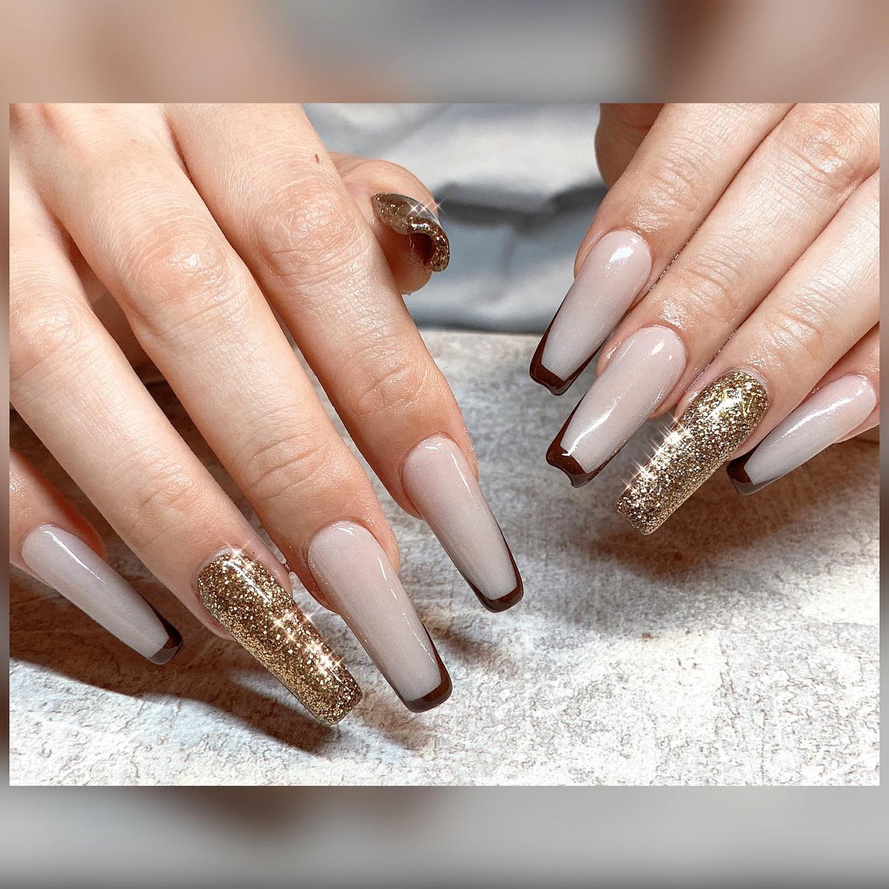 秋 冬 オールシーズン オフィス ハンド Liliys Le Eleのネイルデザイン No ネイルブック