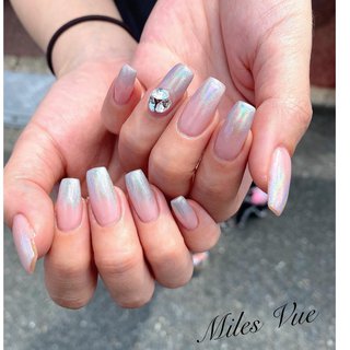 22年 新着順 グラデーション ロング スクエアのネイルデザイン ネイルブック