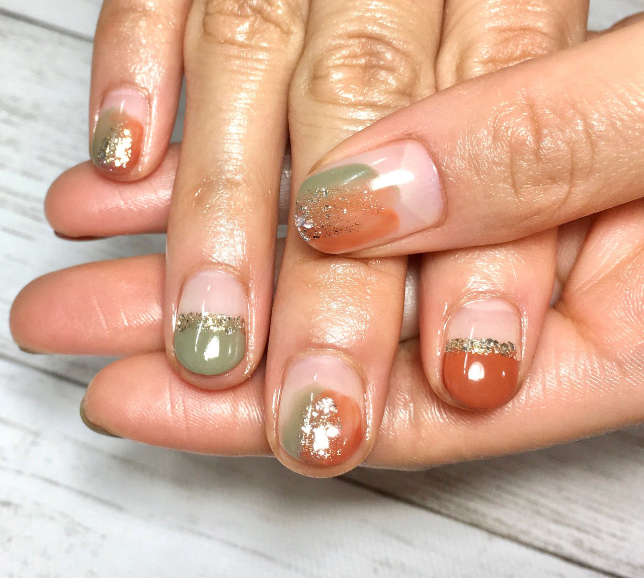 秋 冬 ハロウィン オフィス ハンド Nail Paletteのネイルデザイン No ネイルブック