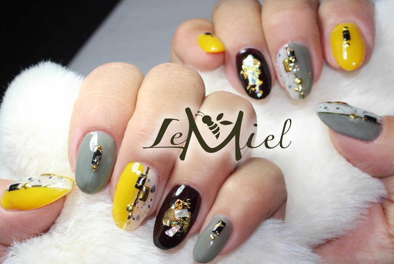 秋 オールシーズン パーティー 女子会 ハンド Nail Lemielのネイルデザイン No ネイルブック