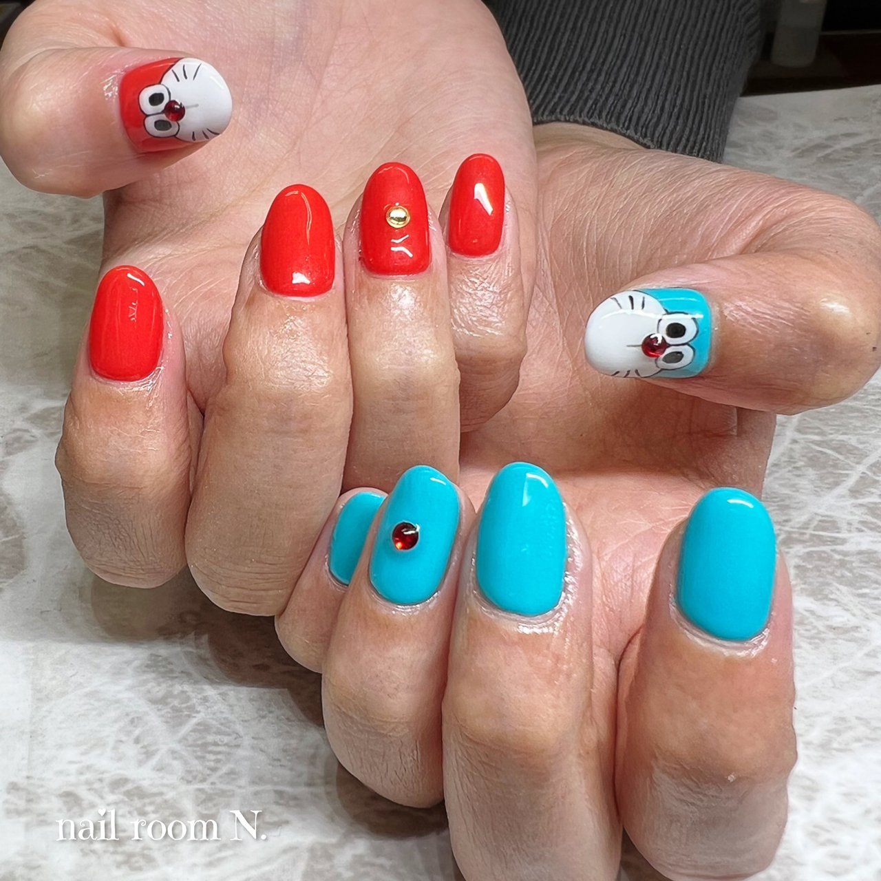 オールシーズン ハンド シンプル ワンカラー キャラクター Nonのネイルデザイン No ネイルブック