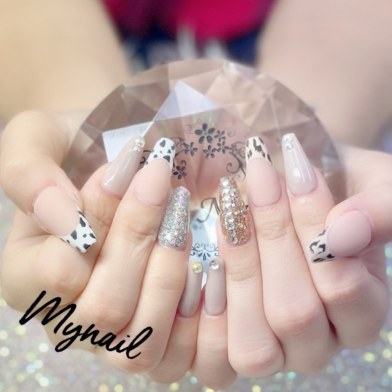 オールシーズン ハンド シンプル フレンチ ラメ My Nailのネイルデザイン No ネイルブック