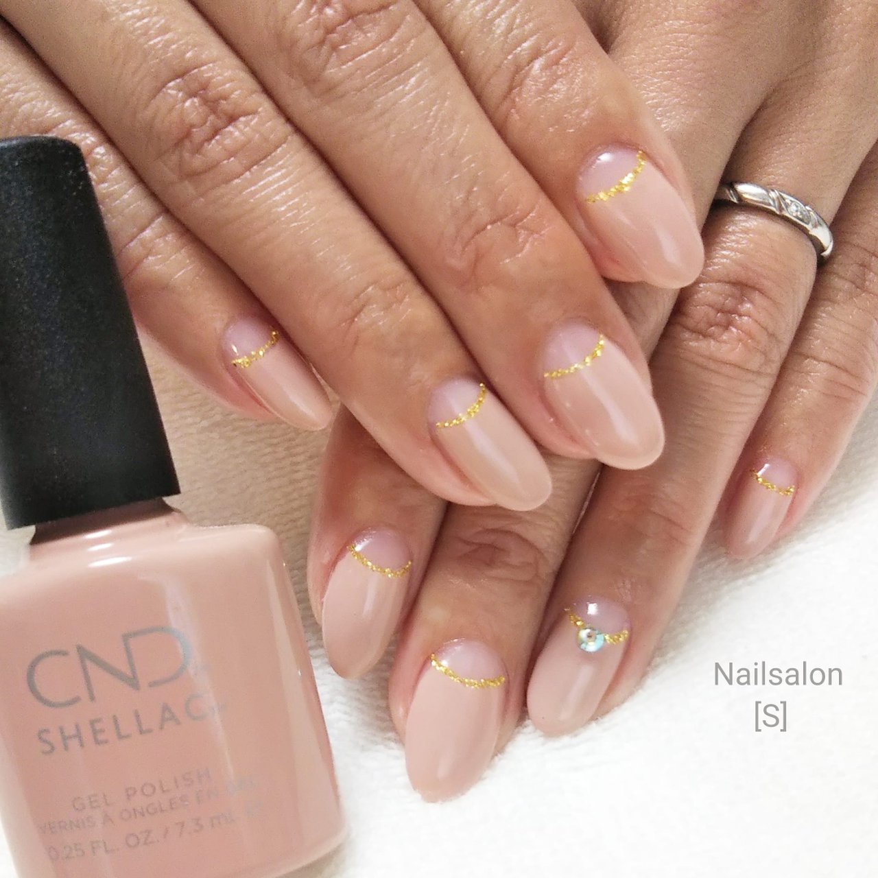 オールシーズン パーティー デート ハンド シンプル シェラックネイル専門店 S のネイルデザイン No ネイルブック