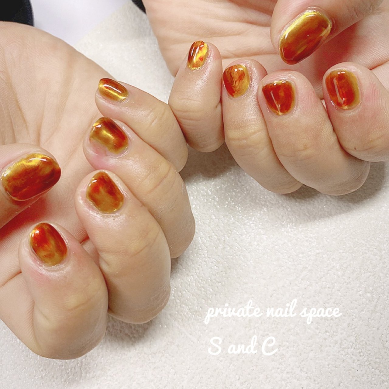 秋 パーティー 女子会 ハンド べっ甲 Private Nail Space S And Cのネイルデザイン No ネイルブック
