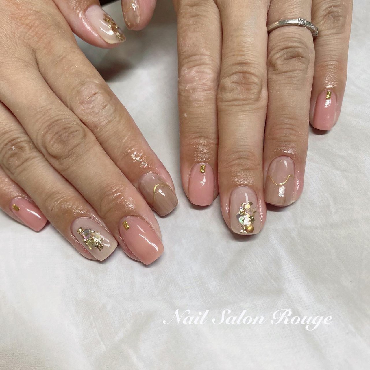 オールシーズン ブライダル パーティー デート ハンド 郡山 Nail Salon Rougeのネイルデザイン No ネイルブック