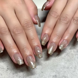 オールシーズン ハンド グラデーション ミディアム ベージュ Ayana のネイルデザイン No ネイルブック